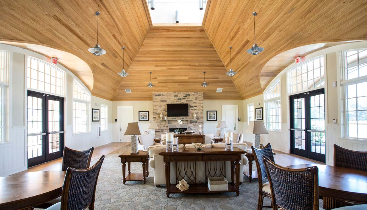 Interior of clubhouse at Forrest Landing