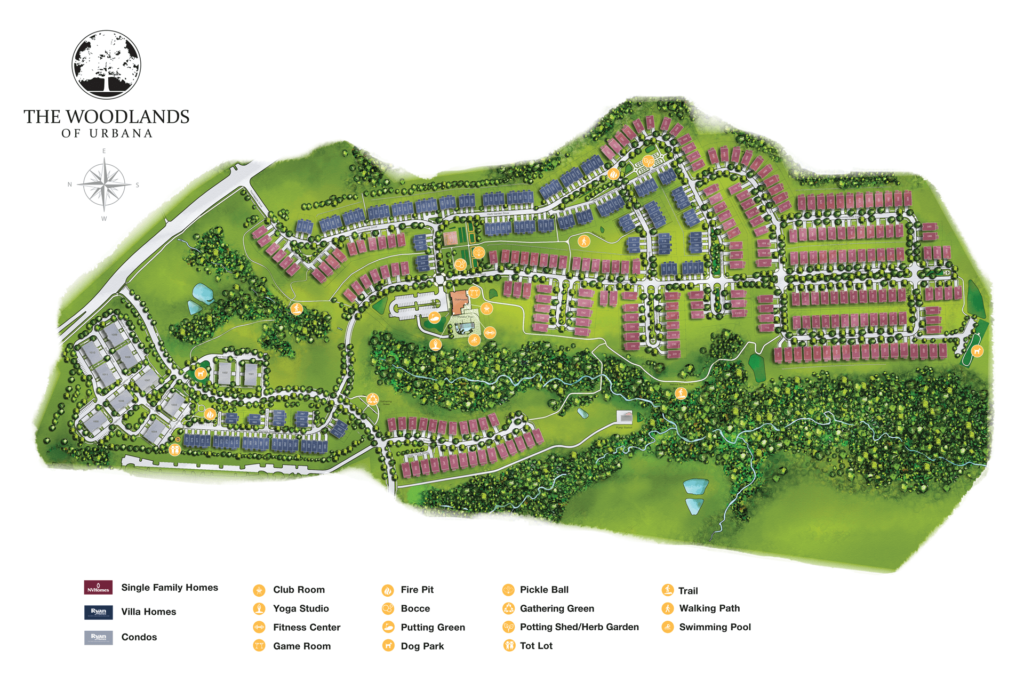 Woodlands of Urbana site plan