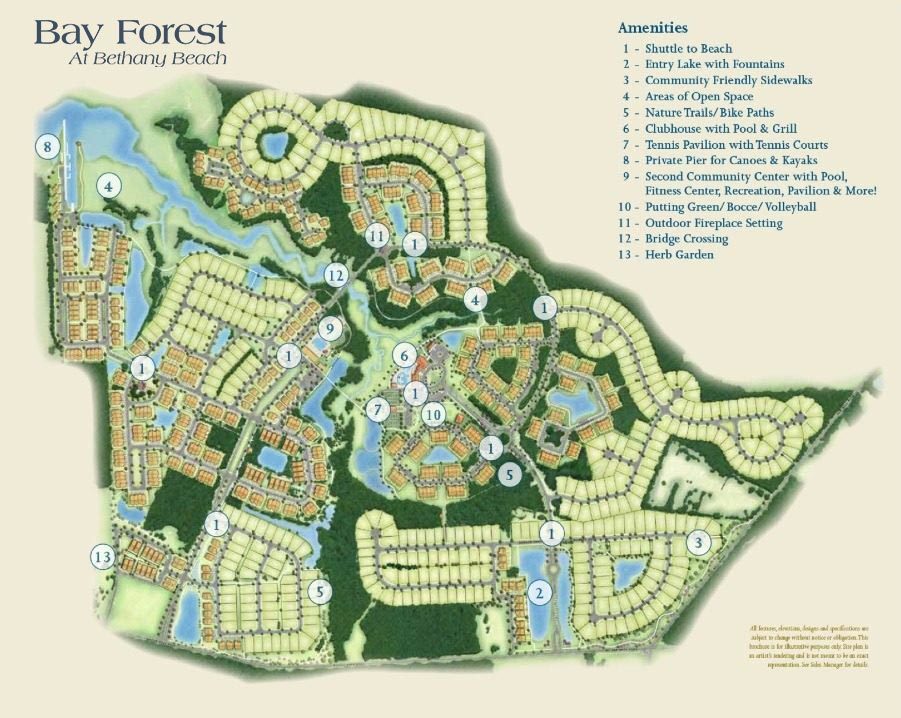 Bay Forest by Natelli Communities site plan